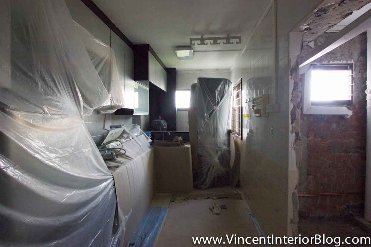 5 room HDB at Jalan Tenteram Day 3 Hacking Complete-Kitchen 10